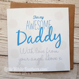 ‘DADDY MESSAGE' CARDS with dots