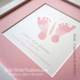 PERSONALISED 'FOREVER BUTTERFLY' FOOTPRINTS