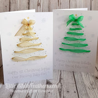 PERSONALISED 'RIBBON CHRISTMAS TREE' CARD