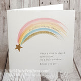 'WISH UPON A STAR' RAINBOW BABY CARD