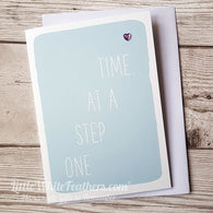 'ONE STEP AT A TIME' CARD