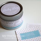 CLEAN COTTON CANDLE (additional message around tin)