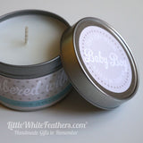 CLEAN COTTON CANDLE (additional message around tin)