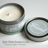 PEPPERMINT with LAVENDER & ROSEMARY CANDLE (additional message around tin)