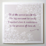 'A MOTHERS LOVE' QUOTE CARD
