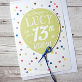 PERSONALISED BALLOON CARD