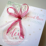 PERSONALISED CHRISTMAS BAUBLE CARD