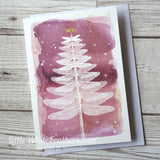 DRAGONFLY CHRISTMAS TREE CARD