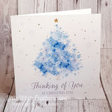 FORGET-ME-NOT CHRISTMAS TREE CARD (can be personalised)
