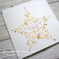 'LITTLE STAR AT CHRISTMAS' CARD (can be personalised)