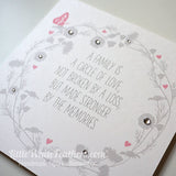 'A FAMILY IS A CIRCLE OF LOVE...' QUOTE CARD