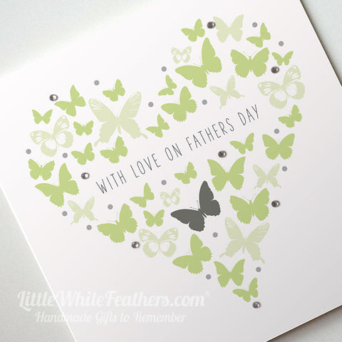 FATHERS DAY - BUTTERFLY HEART CARDS