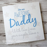 ‘DADDY MESSAGE' CARDS with stars