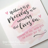 FATHERS DAY - 'NOTHING IS SO PRECIOUS' QUOTE CARD