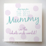 ‘MUMMY MESSAGE' CARDS with dots