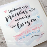 MOTHERS DAY - 'NOTHING IS SO PRECIOUS' QUOTE CARD