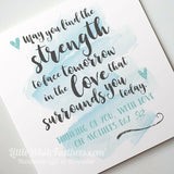MOTHERS DAY - 'MAY YOU FIND THE STRENGTH' QUOTE CARD