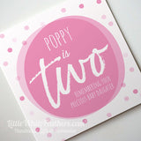 PERSONALISED DOTTY CARDS