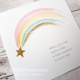'WISH UPON A STAR' RAINBOW BABY CARD
