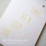 'ONE STEP AT A TIME' CARD