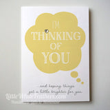 'THINKING OF YOU' CARD (can be personalised)