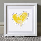 BABY LOSS LOVE HEART (personalised with photo)