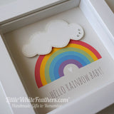 HELLO RAINBOW BABY! (can be personalised)