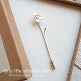 FORGET-ME-NOT BROOCH PIN (two flower sizes)